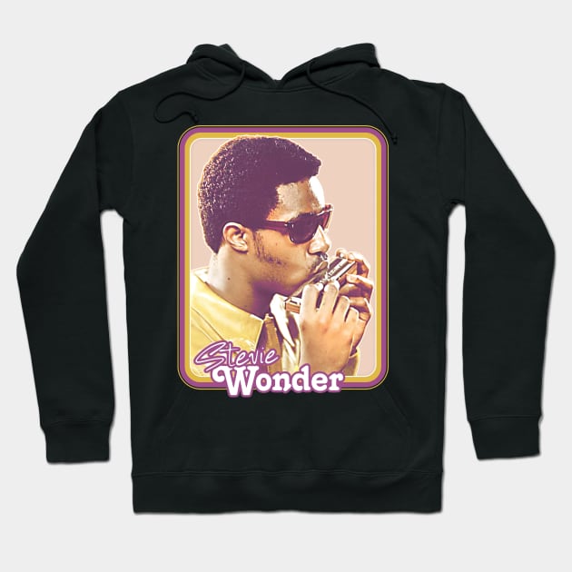 Stevie Wonder / Retro Aesthetic Fan Design Hoodie by DankFutura